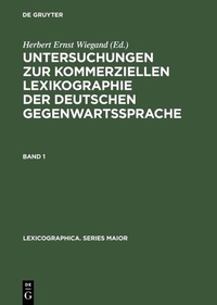 Abbildung von: Untersuchungen zur kommerziellen Lexikographie der deutschen Gegenwartssprache. Band 1 - De Gruyter