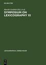 Cover: Symposium on Lexicography XI - De Gruyter