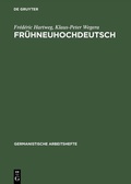 Cover: Fr&uuml;hneuhochdeutsch - De Gruyter