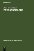 Cover: Pressesprache - De Gruyter