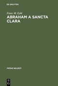 Cover: Abraham a Sancta Clara - De Gruyter
