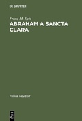 Cover: Abraham a Sancta Clara - De Gruyter