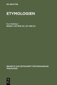 Abbildung von: Zu FEW 22¹, 22² und 23 - De Gruyter