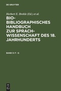 Cover: F - G - De Gruyter