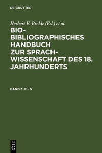 Enlarge image Cover: F - G - De Gruyter