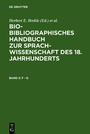 Cover: Bio-bibliographisches Handbuch zur Sprachwissenschaft des 18. Jahrhunderts / F - G - De Gruyter