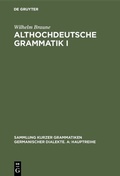 Cover: Althochdeutsche Grammatik I - De Gruyter