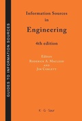 Cover: Information Sources in Engineering - De Gruyter Saur