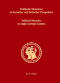 Cover: Politische Memoiren in deutscher und britischer Perspektive - De Gruyter Saur