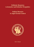 Cover: Politische Memoiren in deutscher und britischer Perspektive - De Gruyter Saur