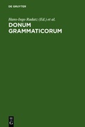 Cover: Donum Grammaticorum - De Gruyter
