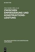 Cover: Zwischen Empirisierung und Konstruktionsleistung - De Gruyter