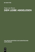Cover: Dem Leibe abgelesen - De Gruyter