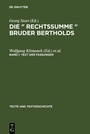 Cover: Text der Fassungen - De Gruyter