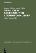 Cover: Versuch in Scherzhaften Liedern und Lieder - De Gruyter