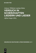 Cover: Versuch in Scherzhaften Liedern und Lieder - De Gruyter