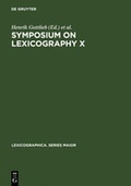 Cover: Symposium on Lexicography X - De Gruyter