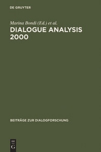 Enlarge image Cover: Dialogue Analysis 2000 - De Gruyter