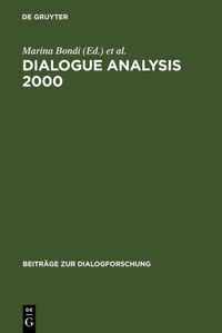 Enlarge image Cover: Dialogue Analysis 2000 - De Gruyter