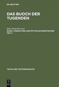 Cover: Einleitung und mittelhochdeutscher Text I - De Gruyter