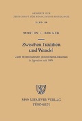 Cover: Zwischen Tradition und Wandel - De Gruyter