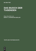 Cover: Lateinische Quellen - De Gruyter