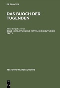 Cover: Einleitung und mittelhochdeutscher Text I - De Gruyter