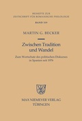 Cover: Zwischen Tradition und Wandel - De Gruyter