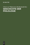 Cover: Geschichte der Philologie - De Gruyter
