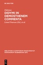 Cover: Didymi in Demosthenem commenta - De Gruyter
