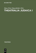 Cover: Theatralia Judaica I - De Gruyter