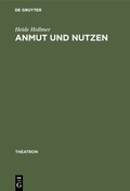 Cover: Anmut und Nutzen - De Gruyter