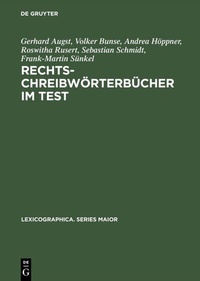Abbildung von: Rechtschreibwörterbücher im Test - De Gruyter