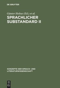 Cover: Sprachlicher Substandard II - De Gruyter