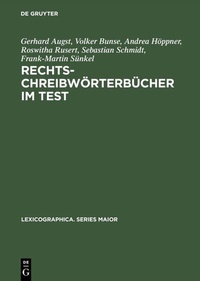 Abbildung von: Rechtschreibwörterbücher im Test - De Gruyter