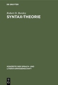 Cover: Syntax-Theorie - De Gruyter