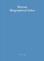 Cover: Korean Biographical Index - De Gruyter Saur