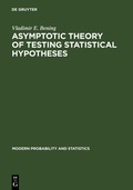 Cover: Asymptotic Theory of Testing Statistical Hypotheses - De Gruyter