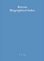 Cover: Korean Biographical Index - De Gruyter Saur