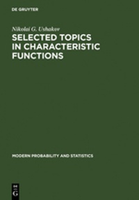 Abbildung von: Selected Topics in Characteristic Functions - VSP International Science Publishers