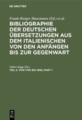 Cover: Von 1730 bis 1990 - De Gruyter