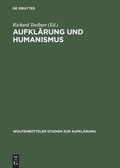 Cover: Aufkl&auml;rung und Humanismus - De Gruyter