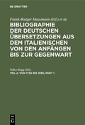 Cover: Von 1730 bis 1990 - De Gruyter