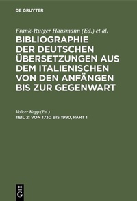 Enlarge image Cover: Von 1730 bis 1990 - De Gruyter