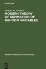 Cover: Modern Theory of Summation of Random Variables - VSP International Science Publishers
