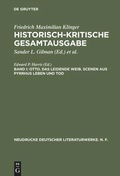 Cover: Otto. Das leidende Weib. Scenen aus Pyrrhus Leben und Tod - De Gruyter