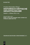 Cover: Otto. Das leidende Weib. Scenen aus Pyrrhus Leben und Tod - De Gruyter