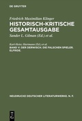 Cover: Der Derwisch. Die falschen Spieler. Elfride. - De Gruyter