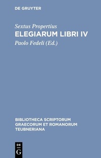 Enlarge image Cover: Elegiarum libri IV - De Gruyter