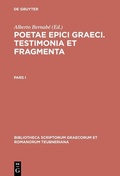 Cover: Poetae epici Graeci - De Gruyter